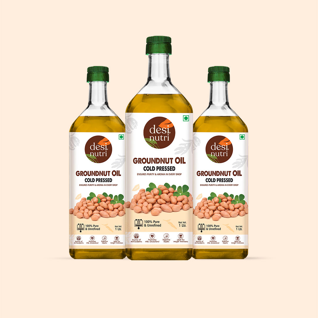 Cold Pressed Groundnut Oil - 1 Ltr