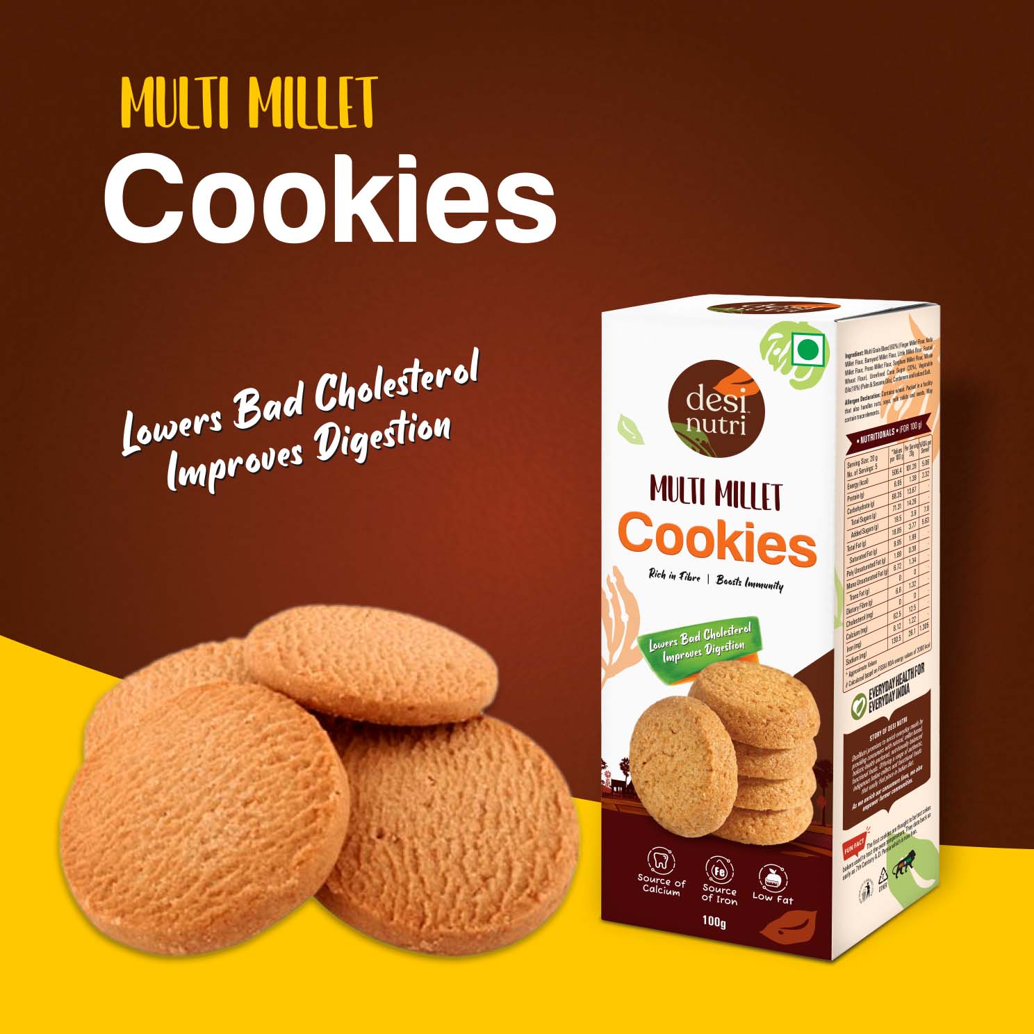Buy Multi Millet Cookies Online Multi Millet Cookies Desinutri Foods
