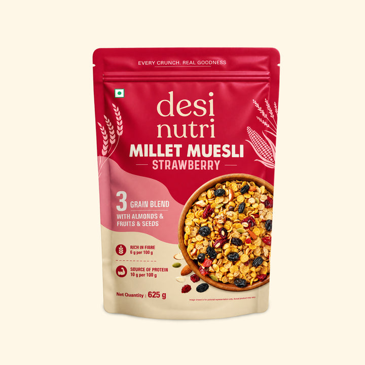 Millet Muesli Strawberry Flavour - 625g