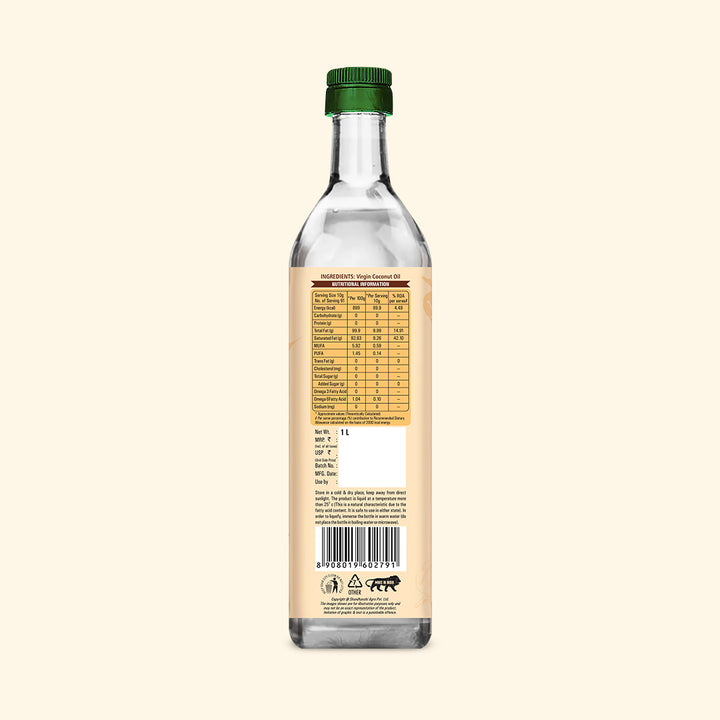 Edible Oils Combo Pack (Olive Oil, Cold Pressed Coconut Oil & Groundnut Oil) - Each 1L