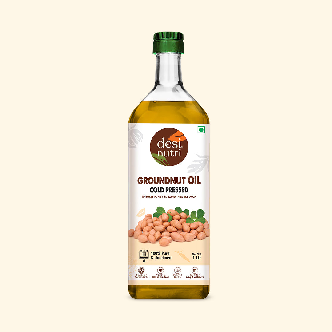Edible Oils Combo Pack (Olive Oil, Cold Pressed Coconut Oil & Groundnut Oil) - Each 1L