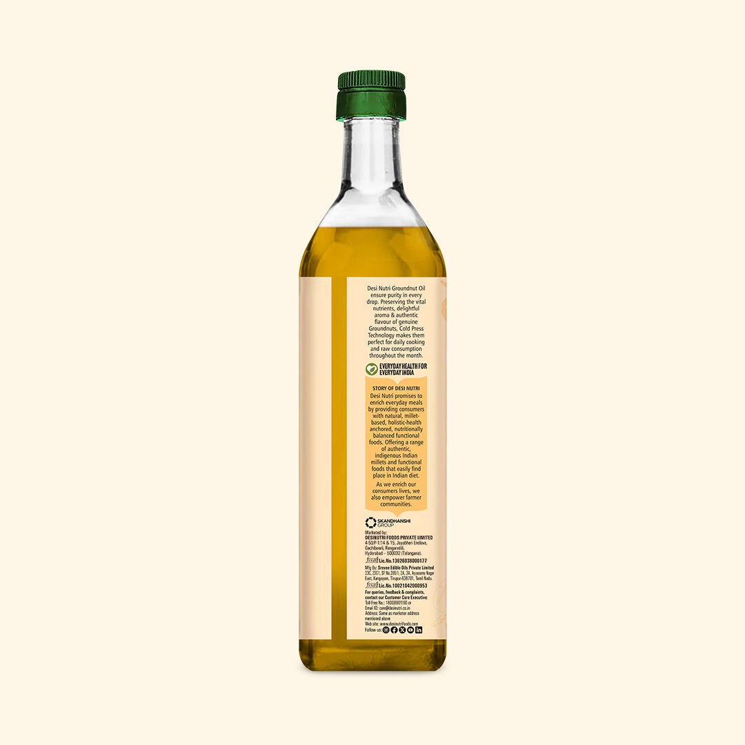 Edible Oils Combo Pack (Olive Oil, Cold Pressed Coconut Oil & Groundnut Oil) - Each 1L
