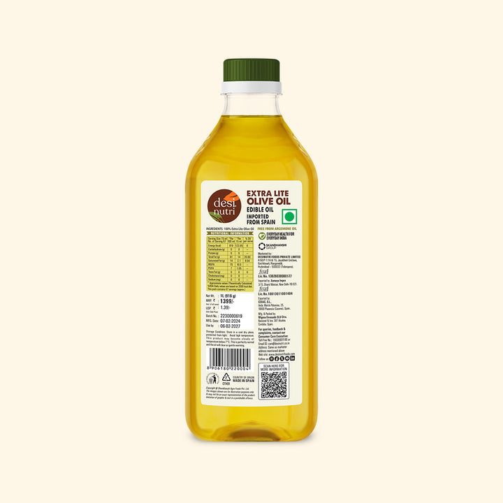 Edible Oils Combo Pack (Olive Oil, Cold Pressed Coconut Oil & Groundnut Oil) - Each 1L