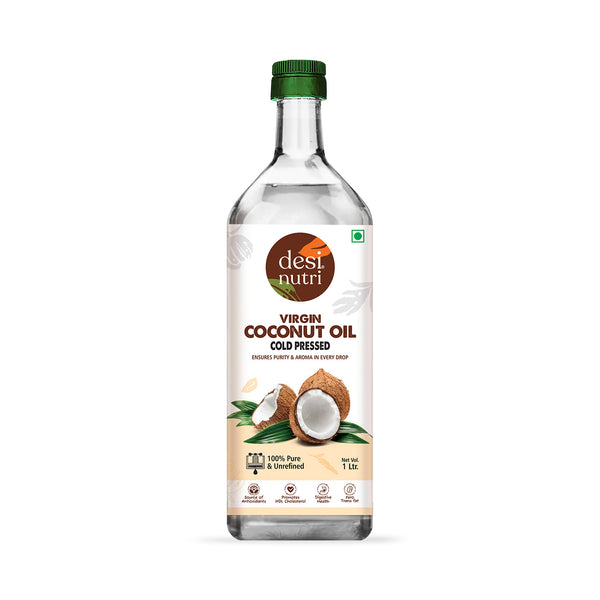 Virgin Coconut Oil (Cold Pressed) – 100% Pure & Unrefined | 1 Litre
