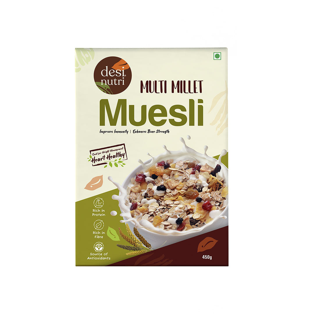 Buy Multi Millet Muesli Online Multi Millet Muesli Desinutri Foods