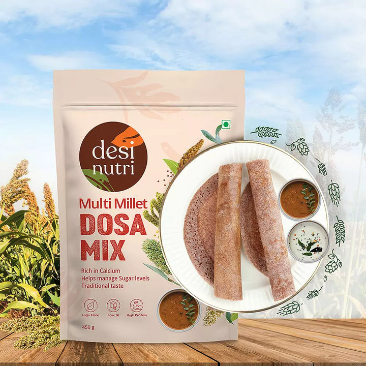 Multi Millet Dosa Mix Combo Pack of 3- 450gms Each