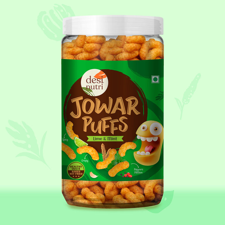 Multi Millet Jowar Puff ( Lime & Mint) - 60gm