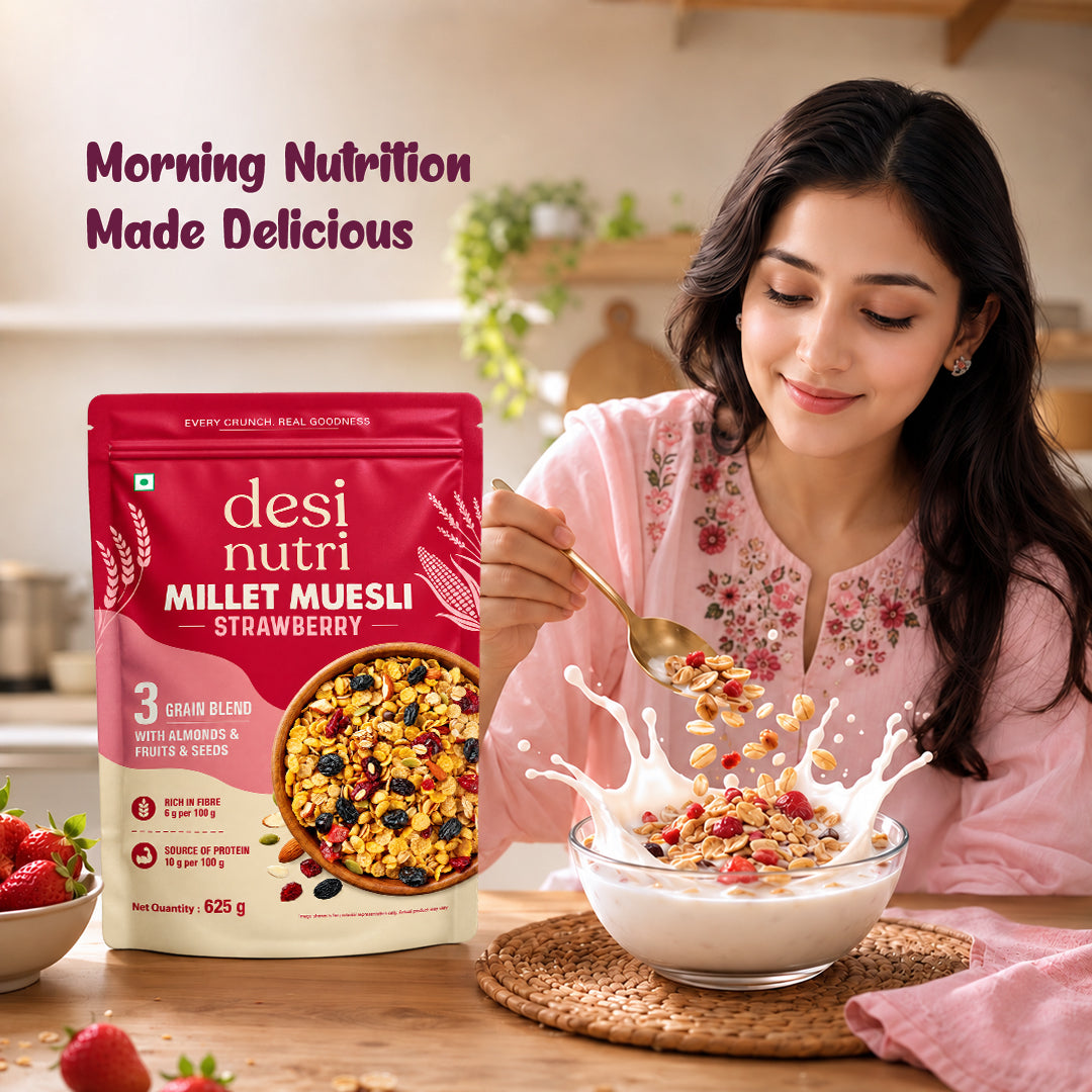 Millet Muesli Strawberry Flavour - 625g