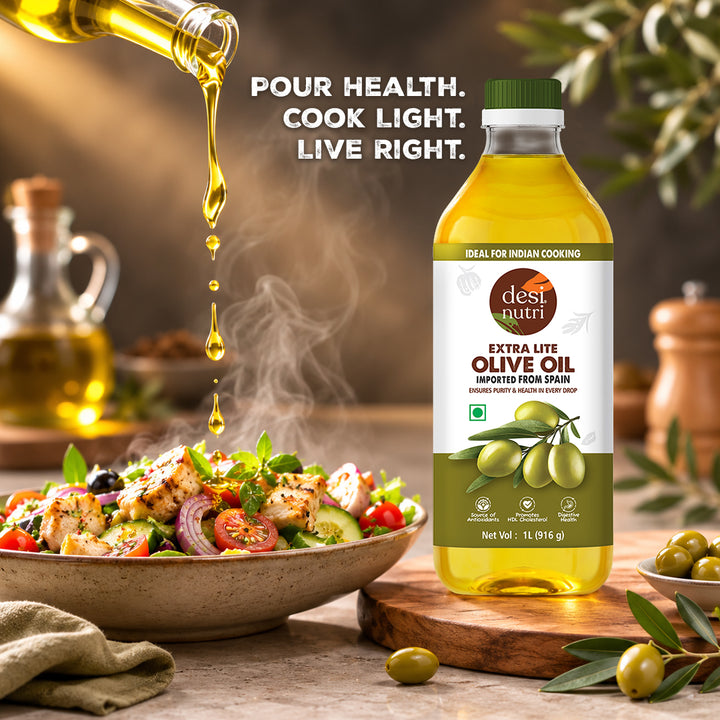 Edible Oils Combo Pack (Olive Oil, Cold Pressed Coconut Oil & Groundnut Oil) - Each 1L