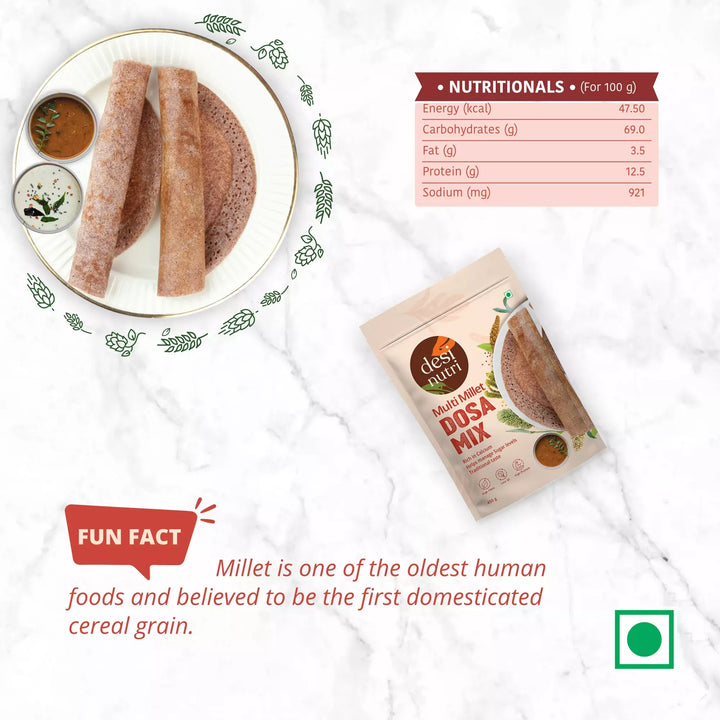 Multi Millet Dosa Mix Combo Pack of 3- 450gms Each