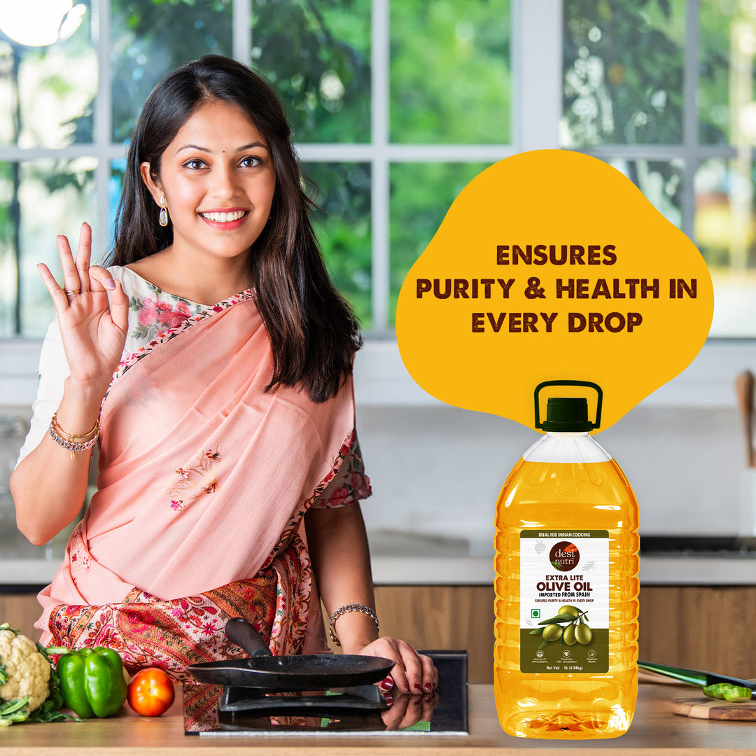 Extra Lite Olive Oil – 5 Litre | Light Taste, High Smoke Point